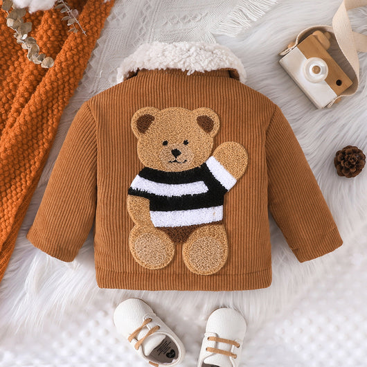 Chaqueta Cálida Infantil con Estampado Osito - Diseño Moderno y Confortable - Image 13