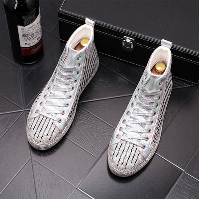 Botas Martin para Hombre con Detalles de Cristal Rhinestone - Image 19