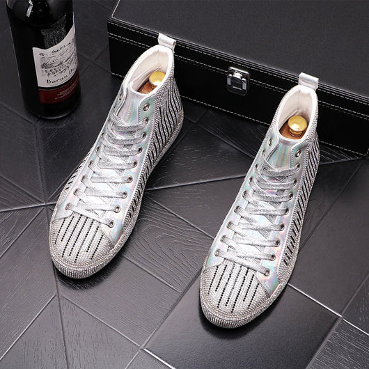 Botas Martin para Hombre con Detalles de Cristal Rhinestone - Image 19