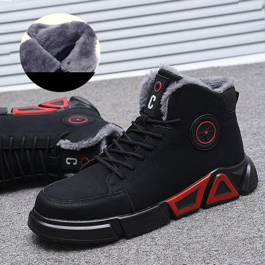 Botas Altas de Algodón con Forro de Felpa para Hombre - Image 8