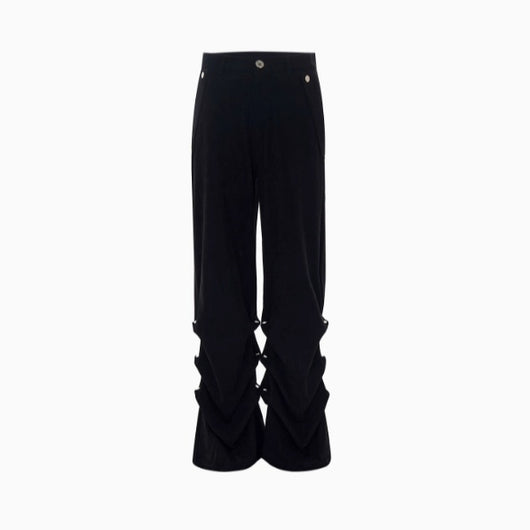Pantalones Casuales Plisados de Ante Original Design para Hombre - Image 3