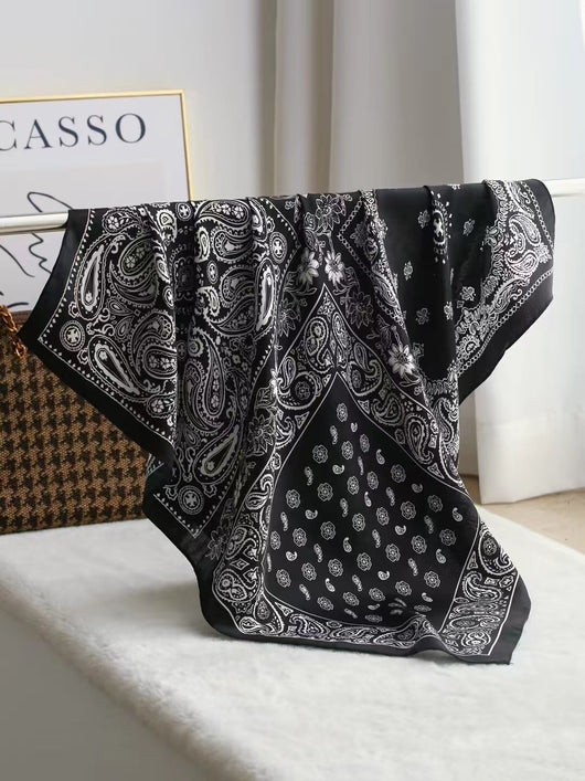 Pañuelo de Seda Cuadrado Lujo Elegante - Accesorio Premium para Regalo - Image 10