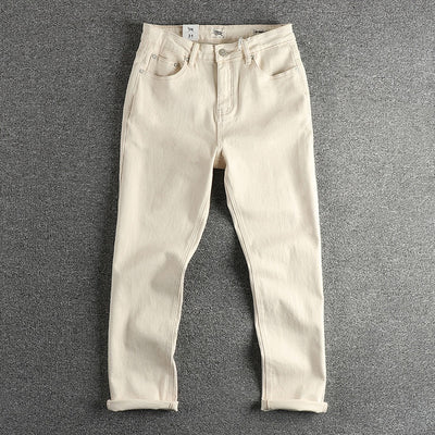 Jeans Vintage Lavado Crudo en Tono Crema - Image 15