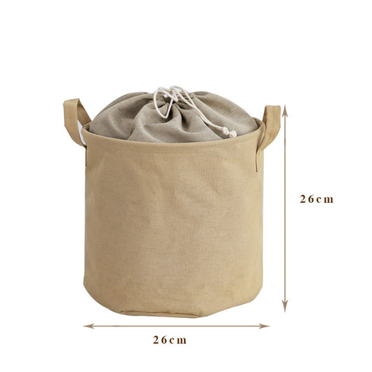 Canasta Plegable de Algodón y Lino para Ropa Sucia - Image 2