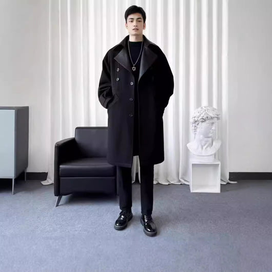 Abrigo de Lana para Hombre Estilo Coreano - Image 4