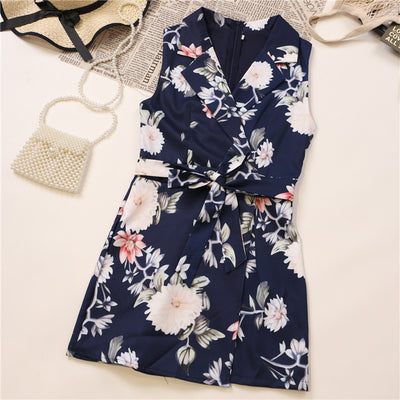 Jumpsuit Estampado Culottes Cintura Irregular Escote V - Image 10