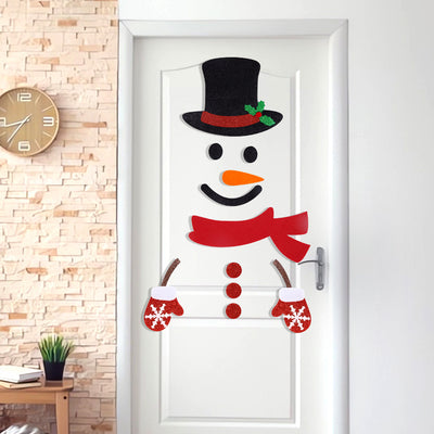 Adhesivos Decorativos Navideños de Fieltro para Puertas - Image 3