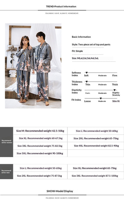 Pijama Unisex Cardigan Casual de Manga Larga - Image 12