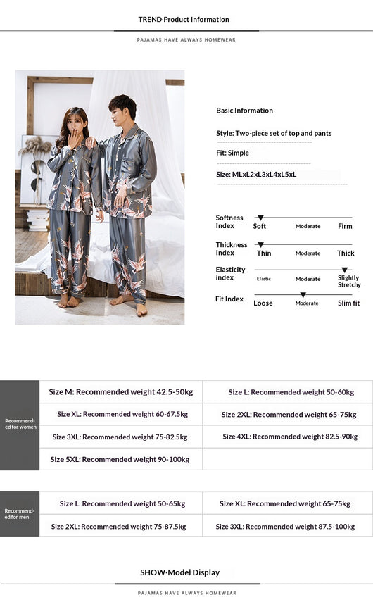 Pijama Unisex Cardigan Casual de Manga Larga - Image 12