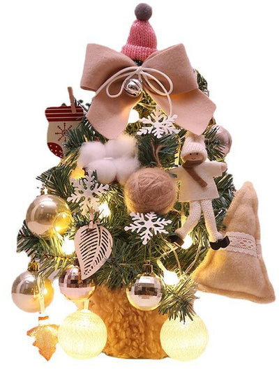 Árbol de Navidad Pequeño de Escritorio con Adornos Decorativos - Image 14