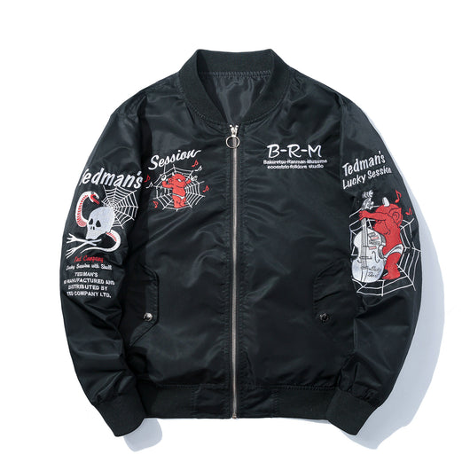 Chaqueta Bomber Bordada para Hombre