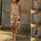 Overol Estampado Slim Fit para Mujer - Shorts de Moda