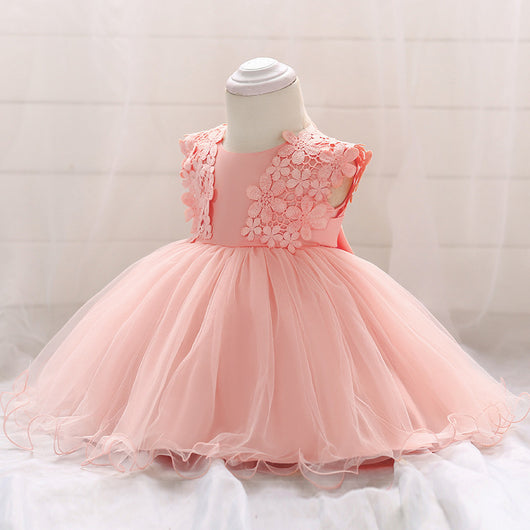 Vestido de Princesa en Encaje y Malla para Niña - Image 15