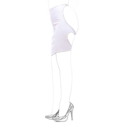 Minifalda Ajustada de Entrenamiento en PU Negro Suave - Image 25
