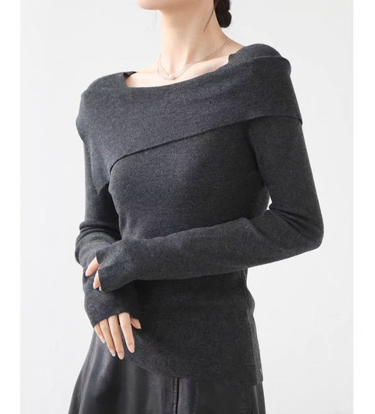 Suéter Cuello Solapa Elegante para Mujer - Colección Otoño Invierno - Image 9