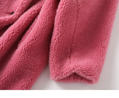 Abrigo Largo de Lana de Oveja con Pelaje Teddy para Mujer - Image 9