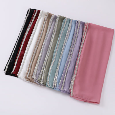 Pañuelo Casual de Chifón Liso para Mujer - Image 34