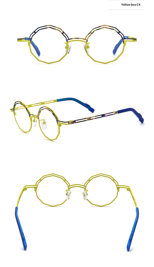 Armazón de Gafas Multimaterial Ultraligero en Titanio Puro para Miopía - Image 16