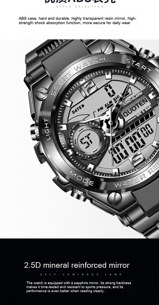 Reloj Deportivo Multifunción Resistente al Agua con Tecnología Quartz - Image 14