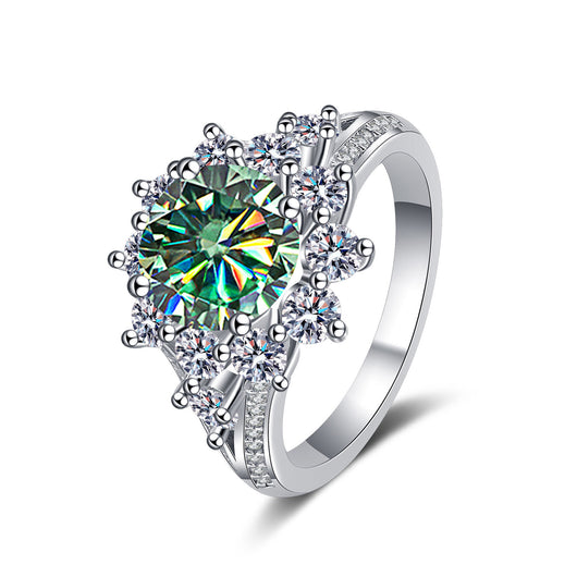 Anillo de Plata 925 con Moissanita de 3 Quilates - Lujo Asequible para Mujer - Image 7