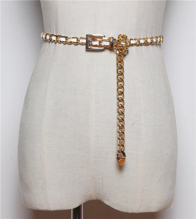 Conjunto de Falda con Cinturón y Suéter Versátil Estilo Coreano - Image 8