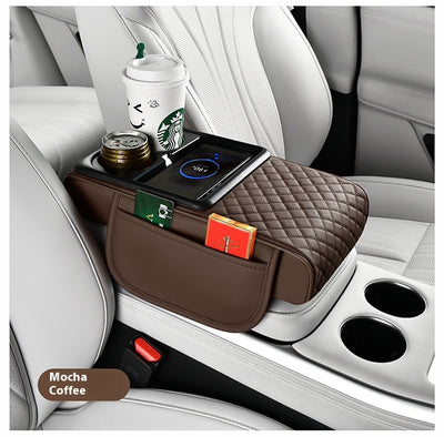 Caja Organizadora para Auto con Carga Inalámbrica Rápida y Soporte para Bebidas - Image 19