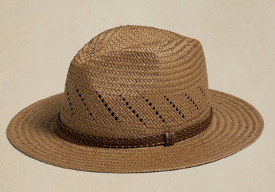 Sombrero Jazz de Paja con Cinta Rayada y Ala Plana - Image 10