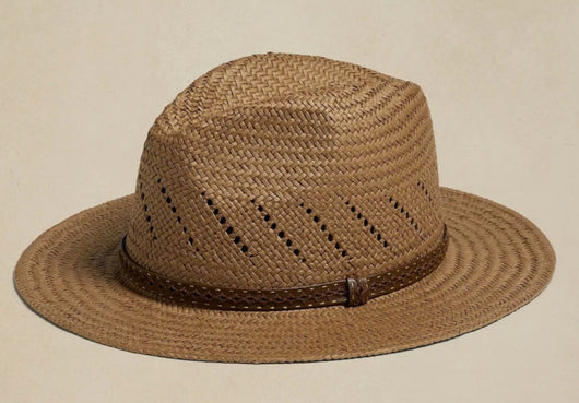 Sombrero Jazz de Paja con Cinta Rayada y Ala Plana - Image 10