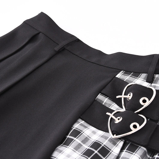 Falda Plisada Colegial de Cintura Alta - Estilo Minimalista para Mujer - Image 3