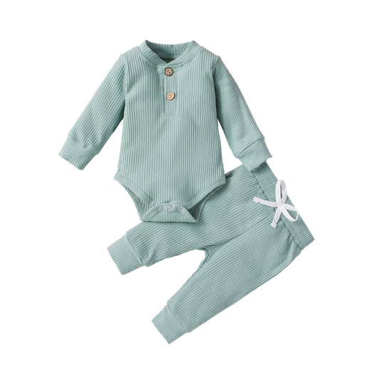 Conjunto de Enterizo y Pantalón de Cuello Alto para Niños y Niñas - Image 8