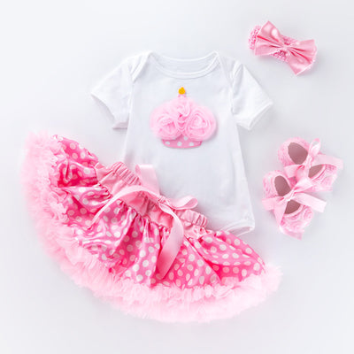 Conjunto Falda Tutú para Niñas - Algodón Premium de Manga Corta - Image 5