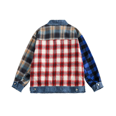 Chaqueta Polo Patchwork Retro con Contraste de Colores - Image 8