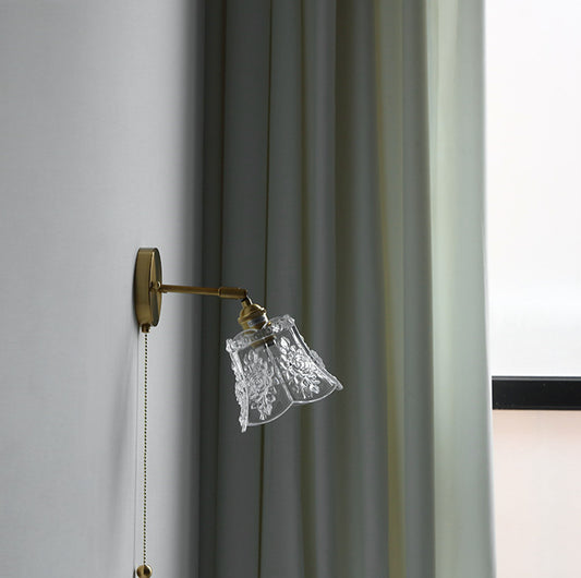 Lámpara de Pared Ajustable con Espejo para Dormitorio, Estudio y Sala