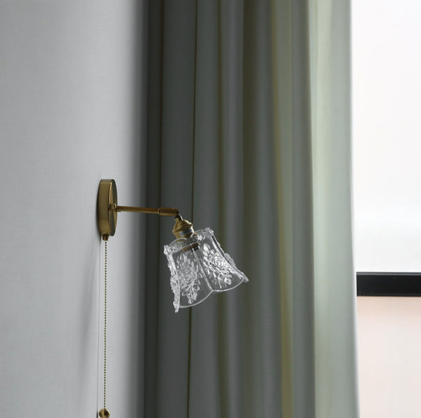Lámpara de Pared Ajustable con Espejo para Dormitorio, Estudio y Sala