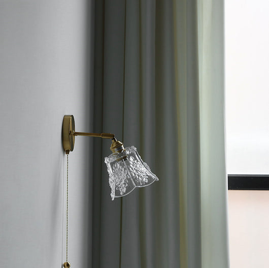 Lámpara de Pared Ajustable con Espejo para Dormitorio, Estudio y Sala