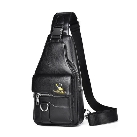 Bolsa de Pecho Retro para Hombre - Gran Capacidad Impermeable - Image 5