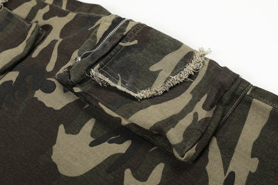 Pantalones de Trabajo Camuflaje Algodón Corte Recto para Hombre - Image 12