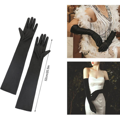Conjunto de Guantes, Tocado y Accesorios Estilo Años 20 para Mascarada - Image 8