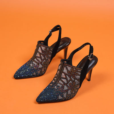 Sandalias Tacón Stiletto con Strass y Hebilla para Mujer - Image 10
