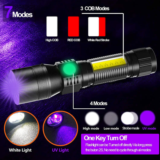 Linterna LED Multifunción con Carga USB y Imán Potente - Image 5