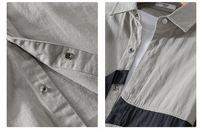 Camisa Estampada de Manga Larga Hombre Corte Relajado - Image 16