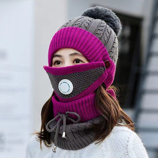 Gorro de Lana Grueso y Cálido para Mujer con Forro Polar - Image 2