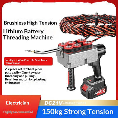 Máquina Enhebrador de Cable Automática Brushless con Batería de Litio para Electricistas - Image 4