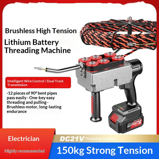 Máquina Enhebrador de Cable Automática Brushless con Batería de Litio para Electricistas - Image 4