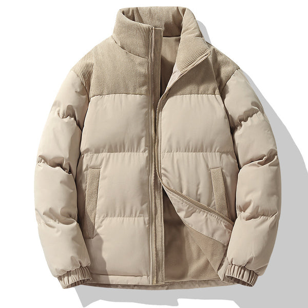 Abrigo Acolchado Unisex de Cuello Alto para Invierno