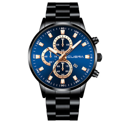 Reloj de Acero Inoxidable CUENA 889 con Calendario y Movimiento de Cuarzo - Image 10