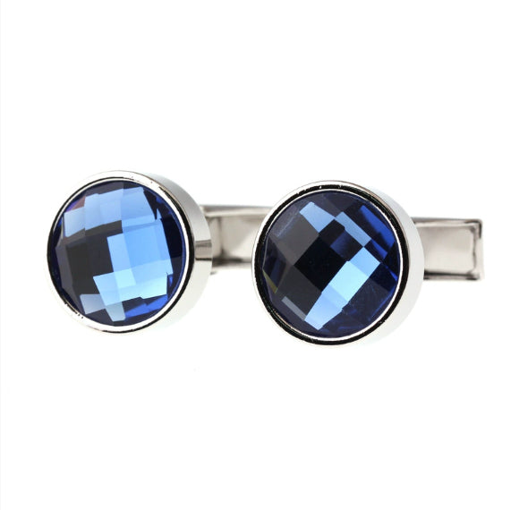 Gemelos de Cristal Azul Elegantes para Hombre y Mujer - Image 6
