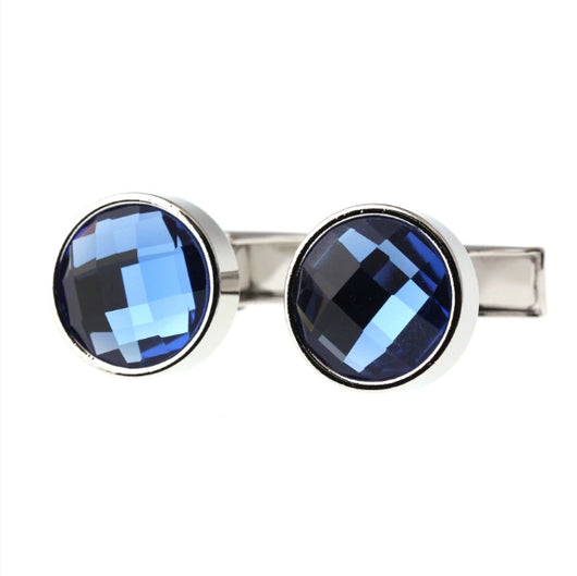 Gemelos de Cristal Azul Elegantes para Hombre y Mujer - Image 6