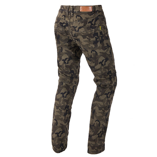 Pantalón Vaquero de Protección para Motociclista con Cinturón de Carreras Camuflaje - Image 4