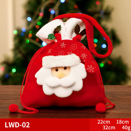 Bolsa de Regalo Navideña Portátil con Acabado Satinado - Image 2